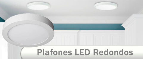 Plafones LED superficie redondos