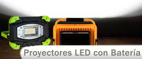 Proyector LED, 10W con batería recargable - LEDBOX