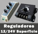 Reguladores LED superficie con rueda manuales 12V o 24V