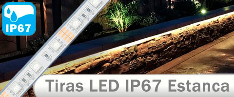 TIRAS LED ESTANCAS EXTERIOR IP67 FUNDA COMPLETA SILICONA 12V – LedyLuz