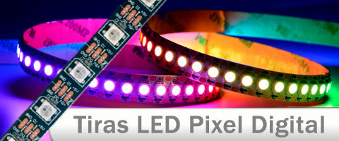 TIRA LED DIGITAL INTELIGENTE RGB 5V 14,4W POR METRO PIXEL – LedyLuz