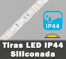 Tiras LED siliconadas IP44 protegidas con humedad