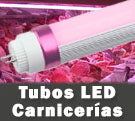 Tubos LED iluminación carnicerías Luz rosada