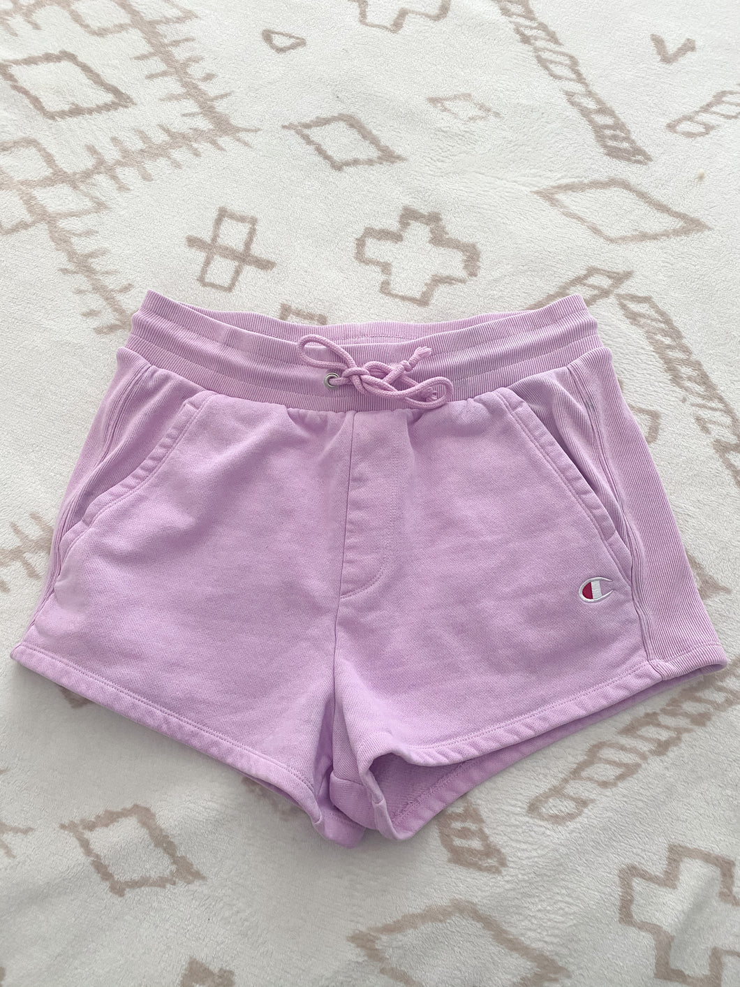 light pink champion shorts