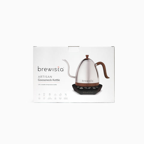 Artisan Electric Gooseneck Kettle Stainless/Wood