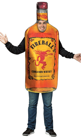 Adult Fire Ball Bottle Costume from Party Stuff Canada - Couple Costumes