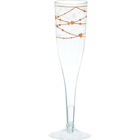 Navy Bride Hot-Stamped Plastic Champagne Glasses by Party Stuff