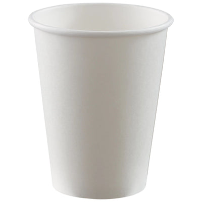 12 Oz. Paper Cups, 50 Count. - Frosty White