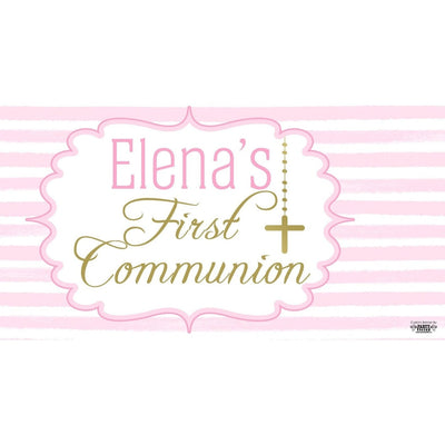 Banner - Custom Deluxe Religious Pink & Gold