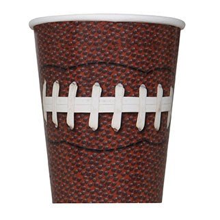 Football Party 9Oz Paper Cups, 8 Count