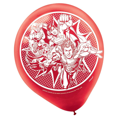 Justice League Heroes Unite Tm Printed Latex Balloons