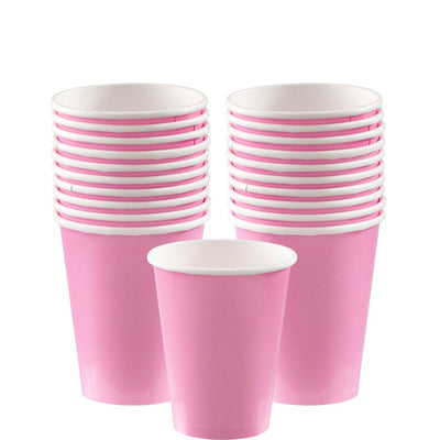 New Pink Paper Cups, 9Oz.