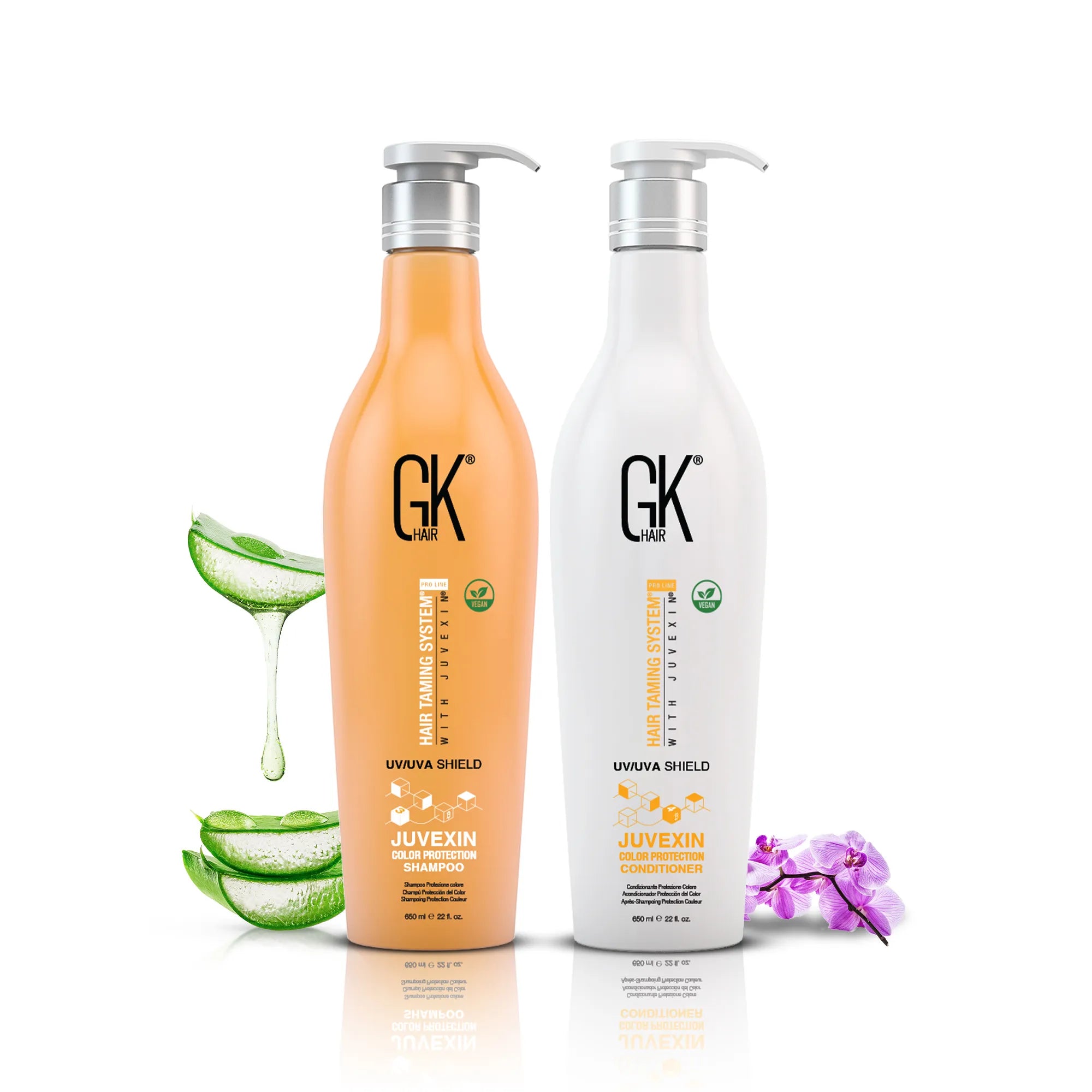 GK Hair Shield Shampoo and Conditioner.