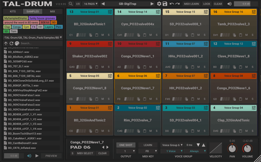 TAL Drum Sampler VST