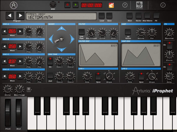 Arturia iprophet synth for iPad