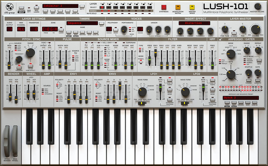 d16 lush101 best vintage synth vst