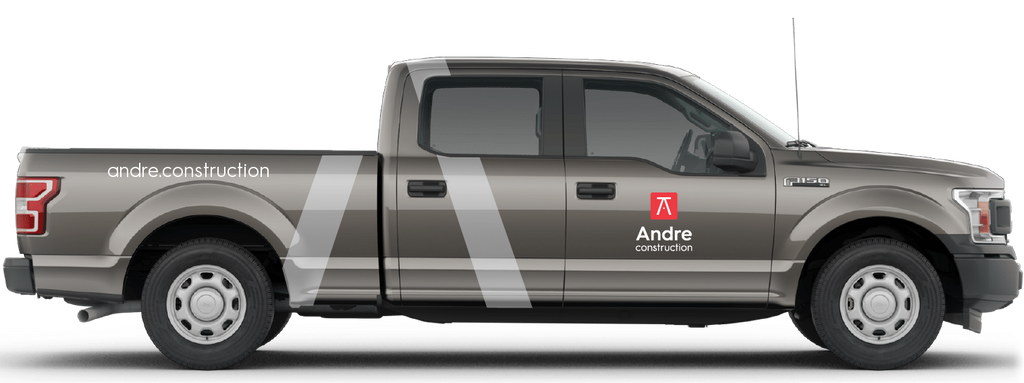 The new Andre Construction brand designed by BmDodo Strategic Design