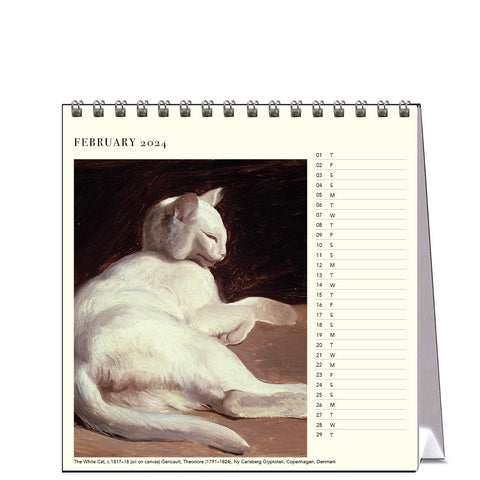 2024 The Artful Cat - Desk Easel Calendar - Art Calendars