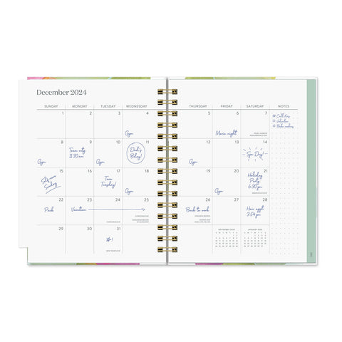 2024 Fresh Start - Monthly & Weekly Edie Tabbed Diary/Planner - Art