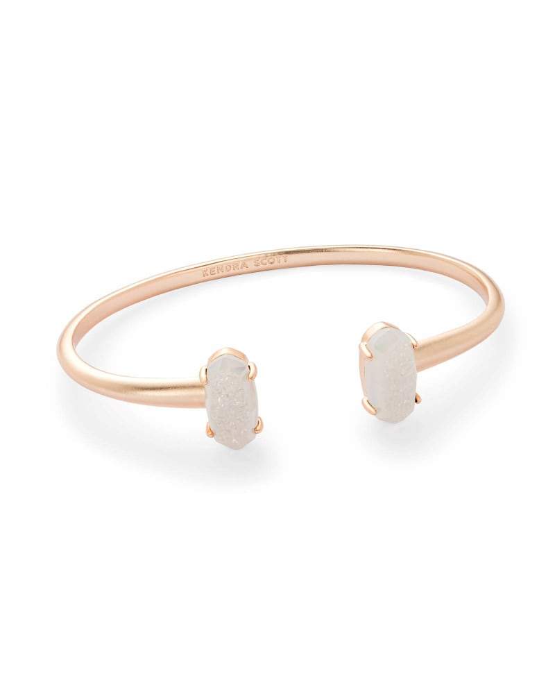 Amazon.com: Kendra Scott Mallory 14k Gold-Plated Cuff Bracelet in  Iridescent Drusy: Clothing, Shoes & Jewelry