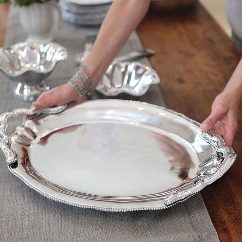 Pearl Denisse Oval Tray with Handles - Beatriz Ball – Julien's a