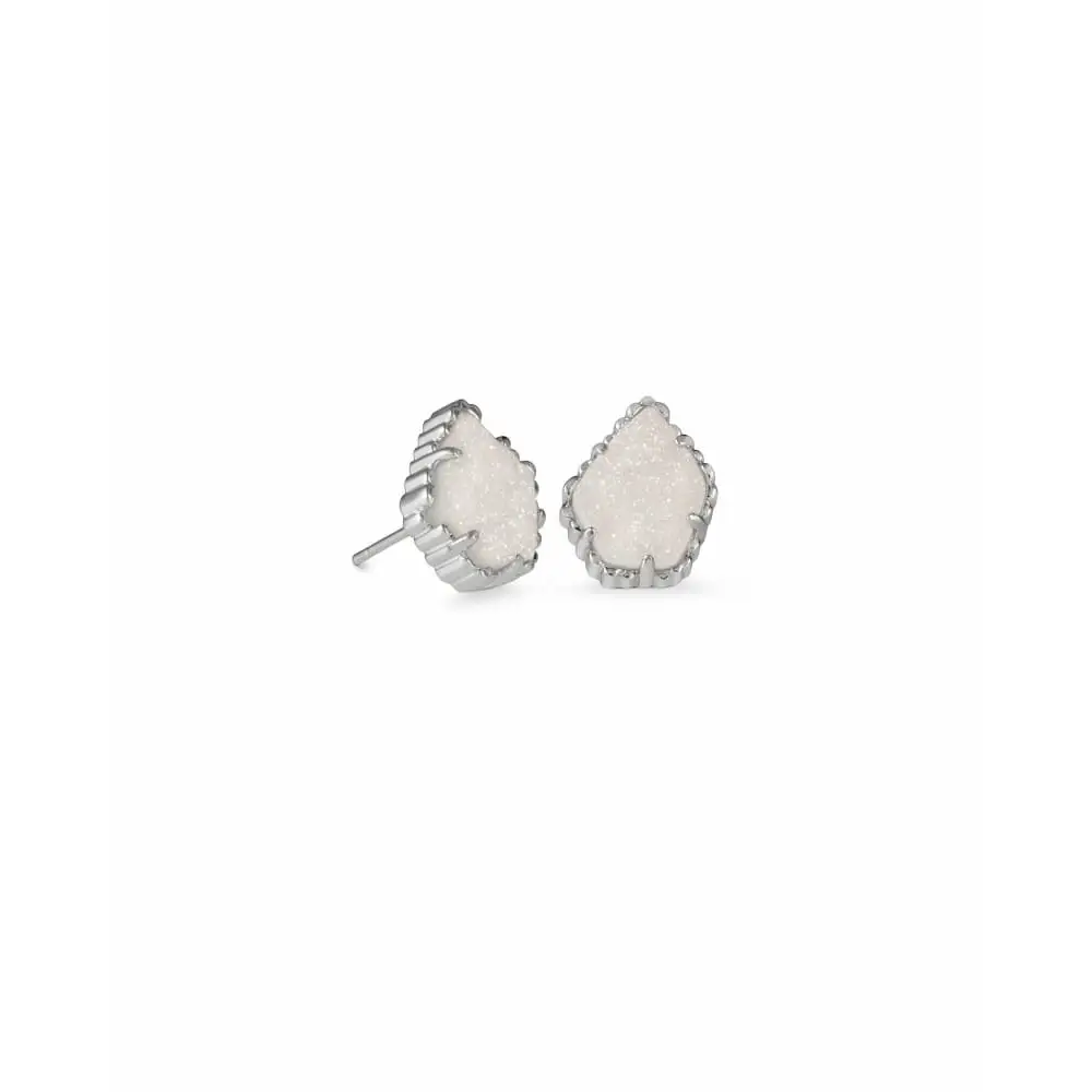 Kendra Scott Ellie Silver Stud Earrings In Silver Filigree, 59% OFF