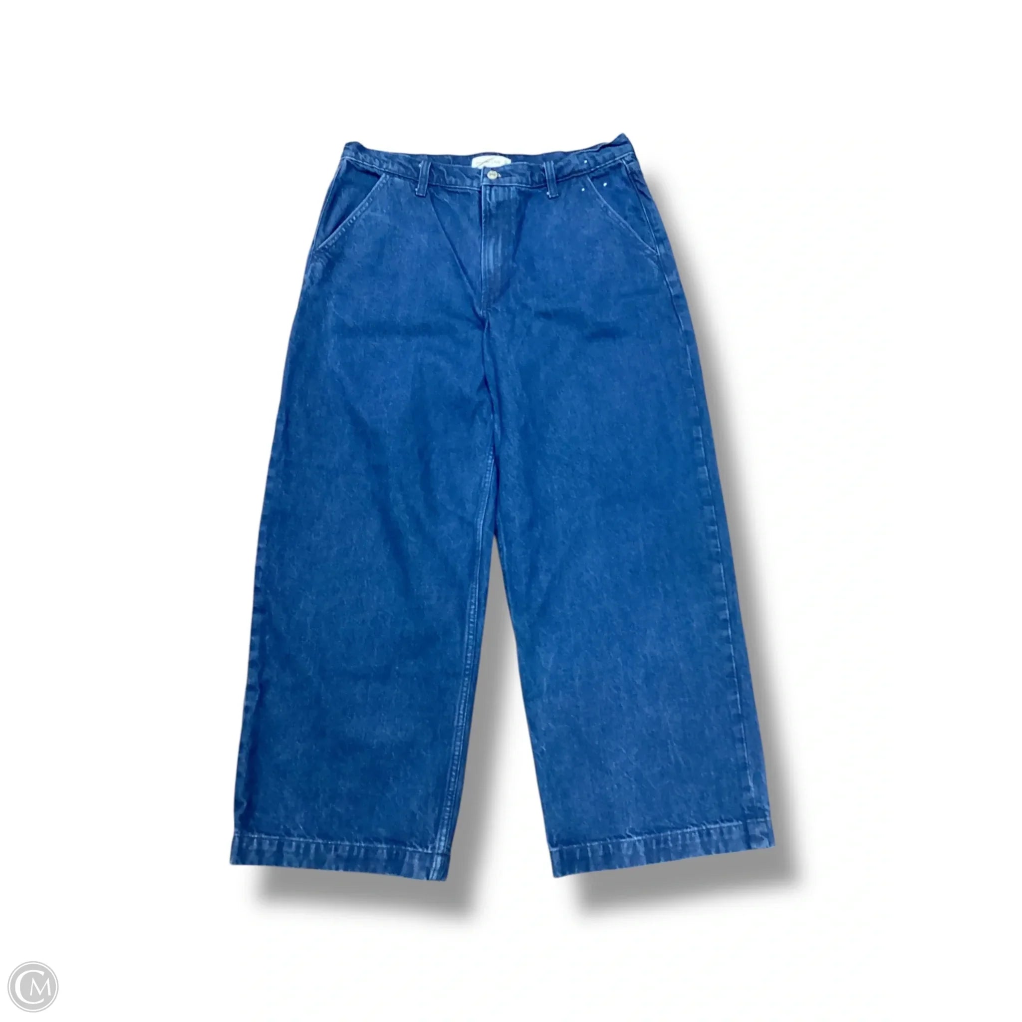 Jeans Wide Leg By Abercrombie And Fitch In Blue Denim, Size: 12