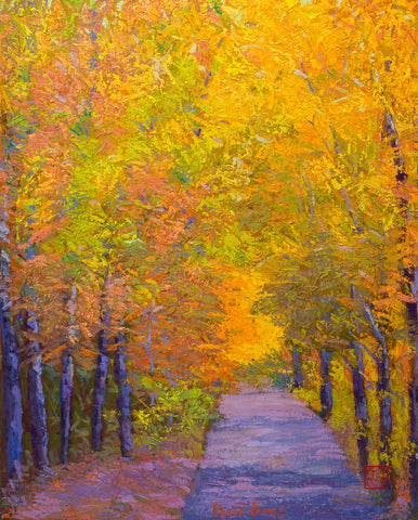 Autumn Path, oil 30" x24"