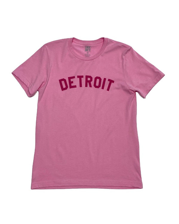 Detroit 313 Interstate Sign T Shirt Women-S / White/Red/Blue