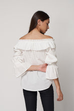 Load image into Gallery viewer, String Knot Ruffle Blouse
