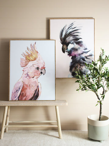 contemporary country style cockatoo australian wall art