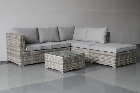 poly rattan wicker outdoor lounge