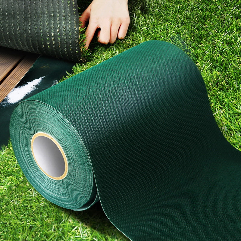 Primeturf Synthetic Grass Artificial Self Adhesive 20Mx15CM Turf Joining Tape Image 7 - ar-grass-tape-20m