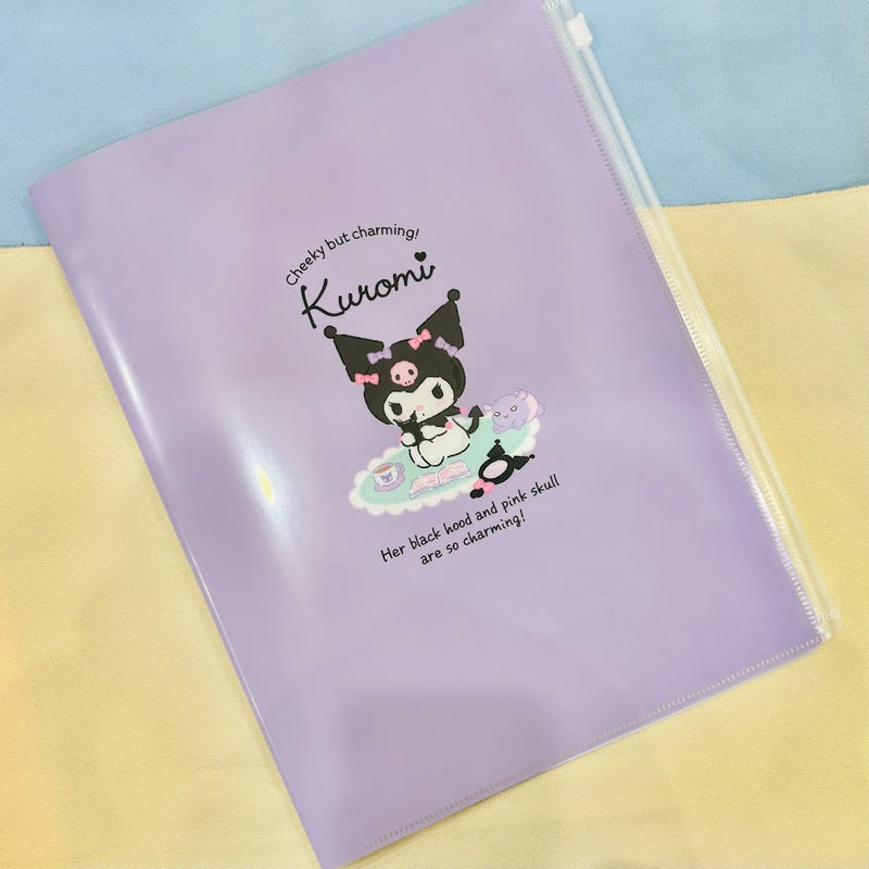 Kuromi and My Melody Clear Plastic Folder – Bokksu