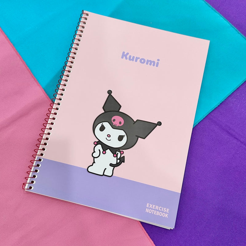 Japan Sanrio Mini Notebook - Kuromi / Expression Purple