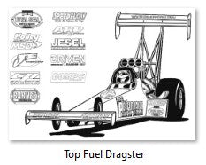 Top Fuel Dragster Colour In