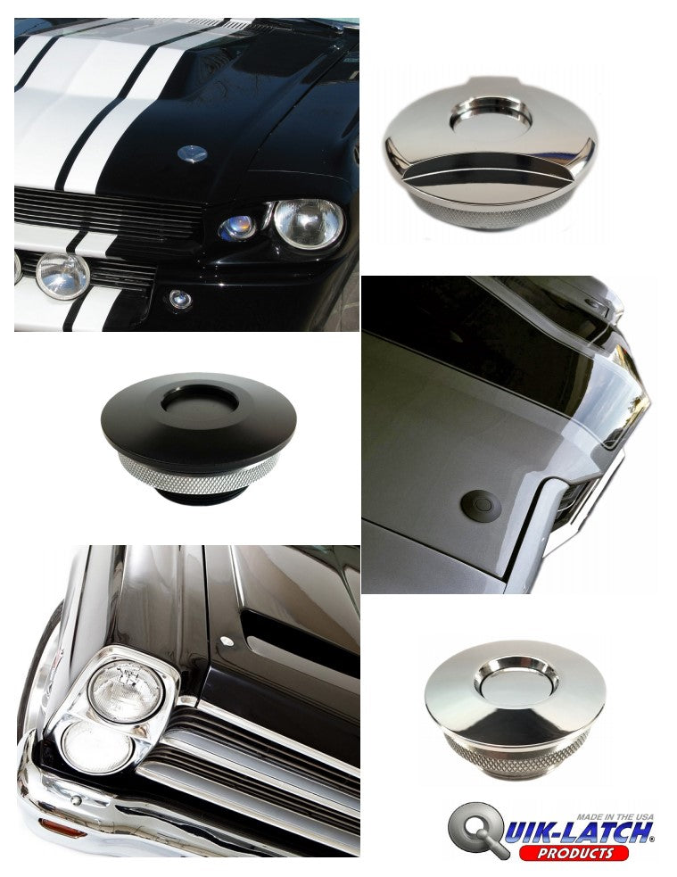 Quik-Latch Hood Pins and Multi-Purpose Push Button Fasteners