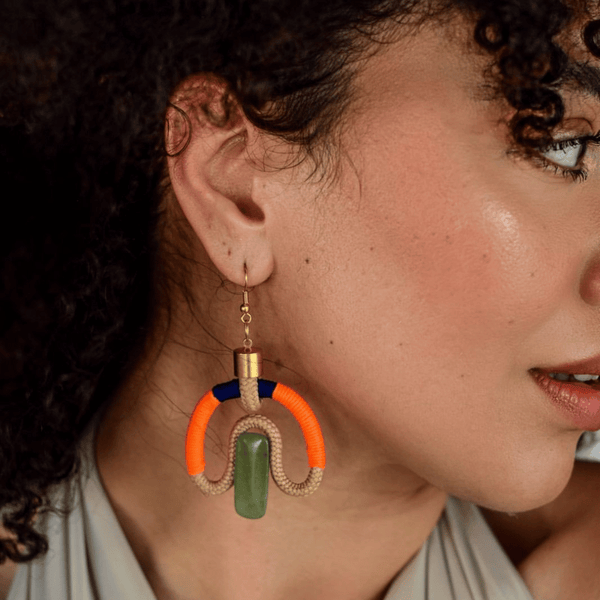 Aventurina earrings