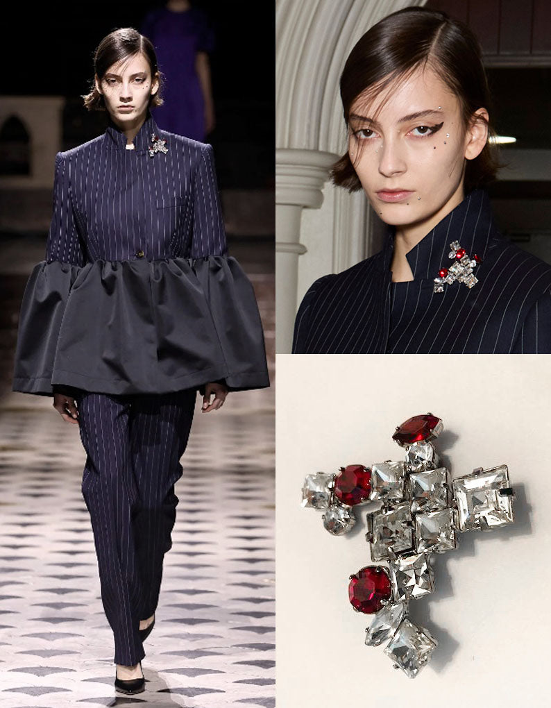 utz huelle 2023 2024 fall fashion show paris mouttoncollet nicolas collet matthieu mouton bijoux createurs belge belgique jewellery jewels brooch broche pfw paris fashion week