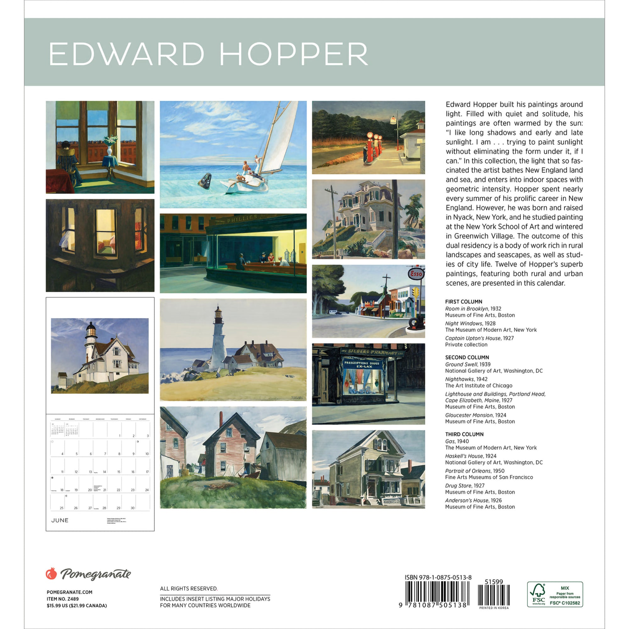 wall-calendar-2023-edward-hopper-hull-s-art-supply-framing