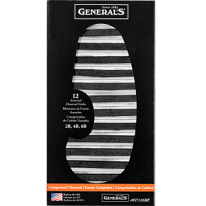 General's Compressed White Charcoal - 4/pk – K. A. Artist Shop