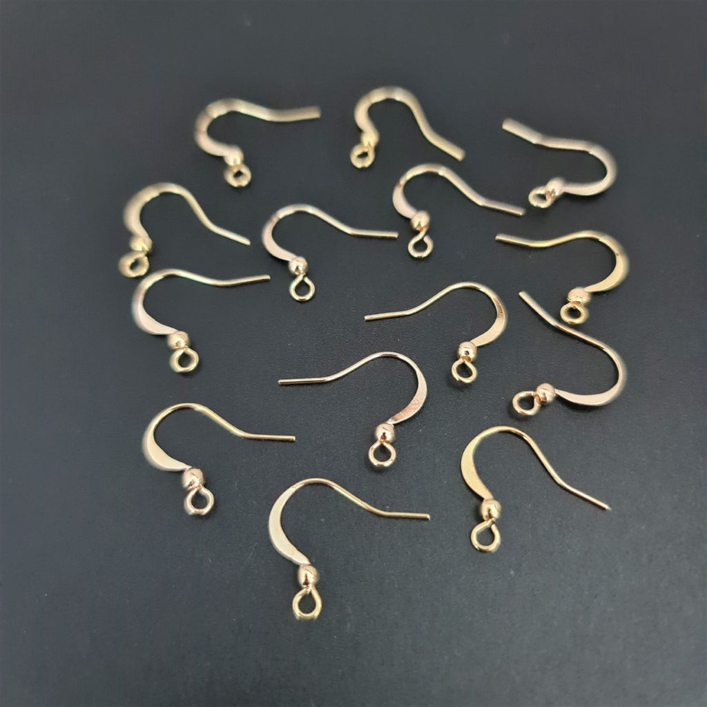 Tarnish Resistant 304-stainless Steel Earring Hooks (10 Pieces) 17x15x2 Mm  Gold Color For Jewellery Making at Rs 120.00/piece, Peelamedu, Coimbatore