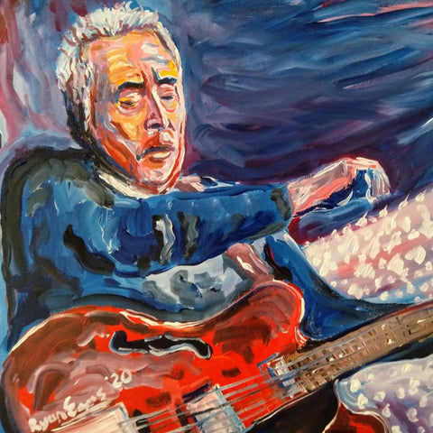 Guitar Man Acrylic Painting