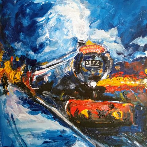 Hogwarts Express Acrylic Paintings