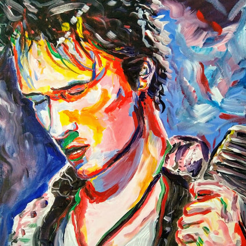 Jeff Buckley Acrylic Painting