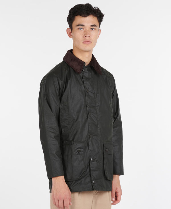 Buy the Barbour SL Beaufort Waxed Jacket - Sage | Jingo Clothing