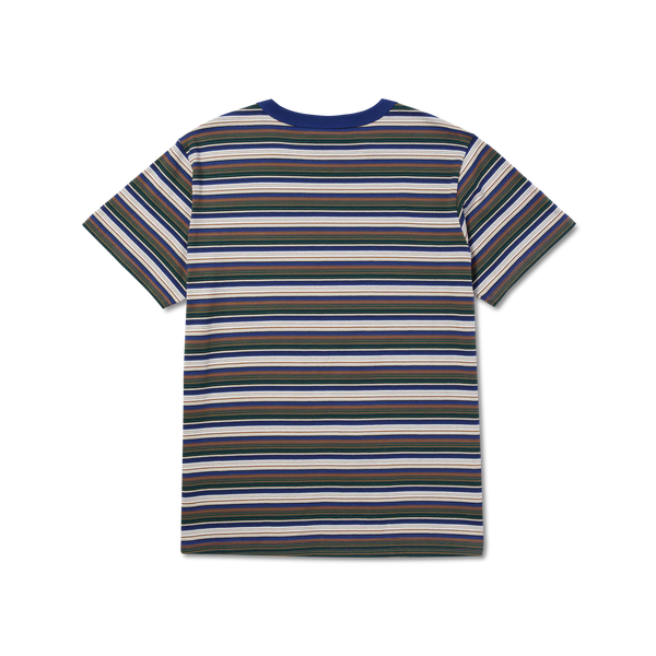 Buy the HUF Pot Head Stripe T-Shirt - Olive | Jingo Clothing