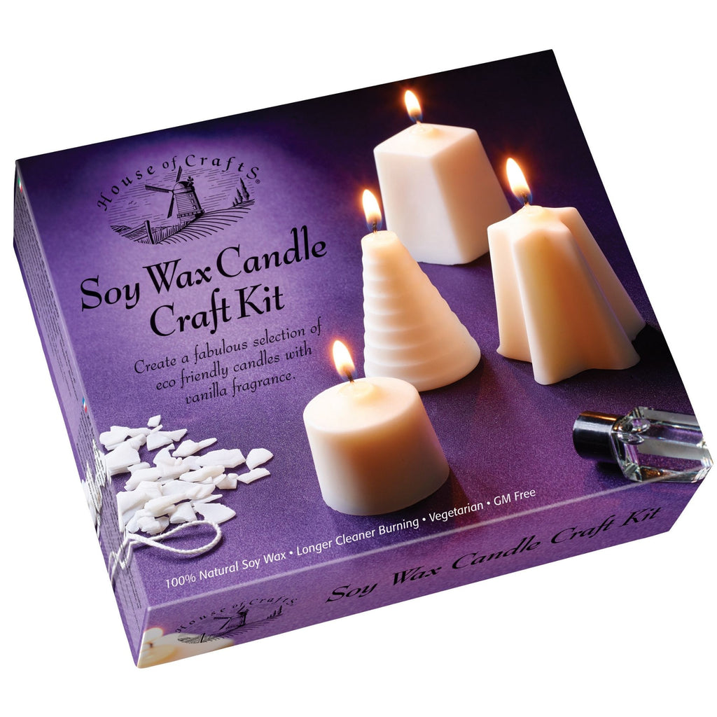 CraftBud Soy Candle Making Kit with Dried Flowers - 50 Pieces - Candle Wax  for Candle Making - 2lbs Natural Soy Wax, Tin, Cotton Wicks, Dried Flowers,  and Lot More