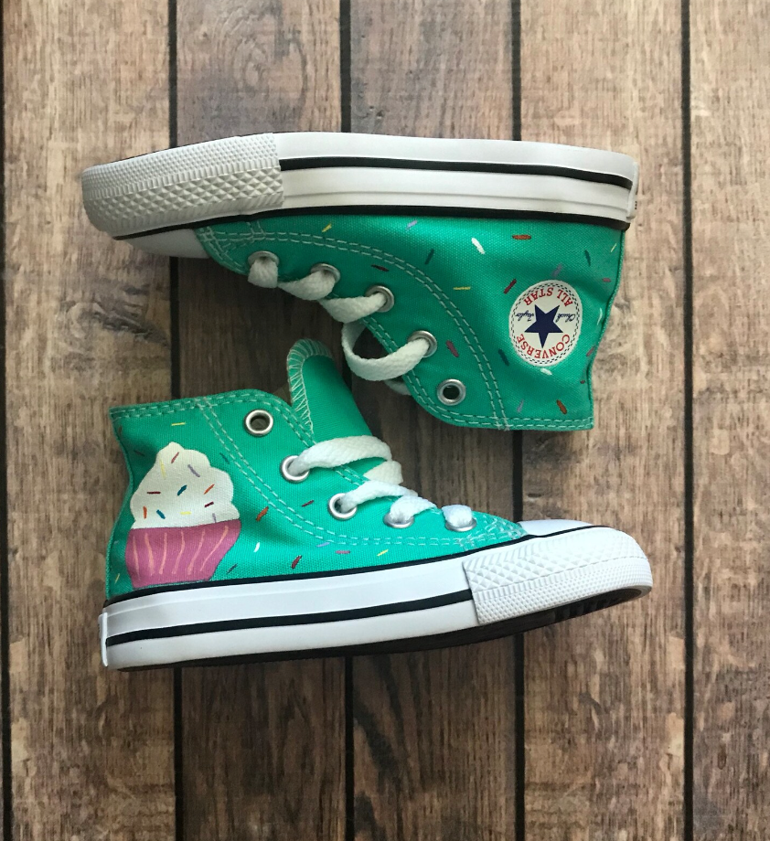 Cupcake Converse | Toddler Custom Converse – love,