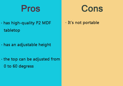 pros and cons of adjustable drafting desk